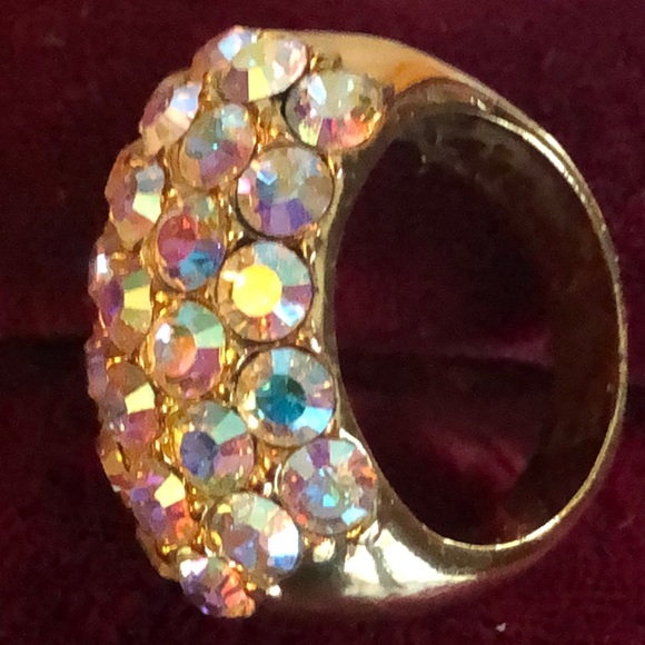 Agatha Paris Multi Faceted Aurora Borealis Ring - Picture 5 of 6